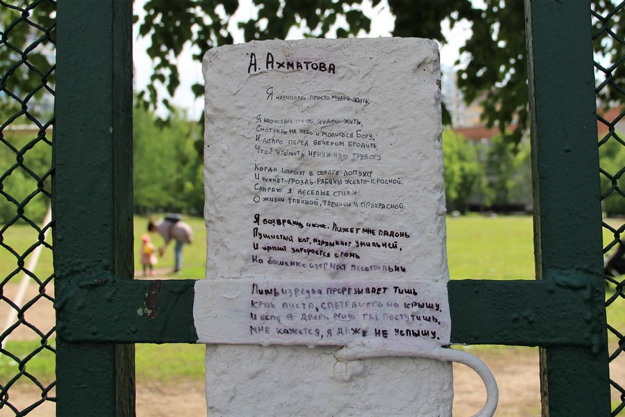 «Не дело писать стихи на заборах»: в администрации казанской гимназии недовольны появлением на школьной ограде строчек из Пушкина и Блока