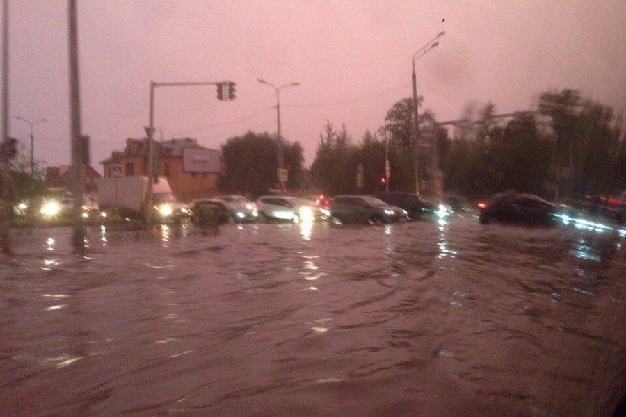 Казань затопило после проливного дождя