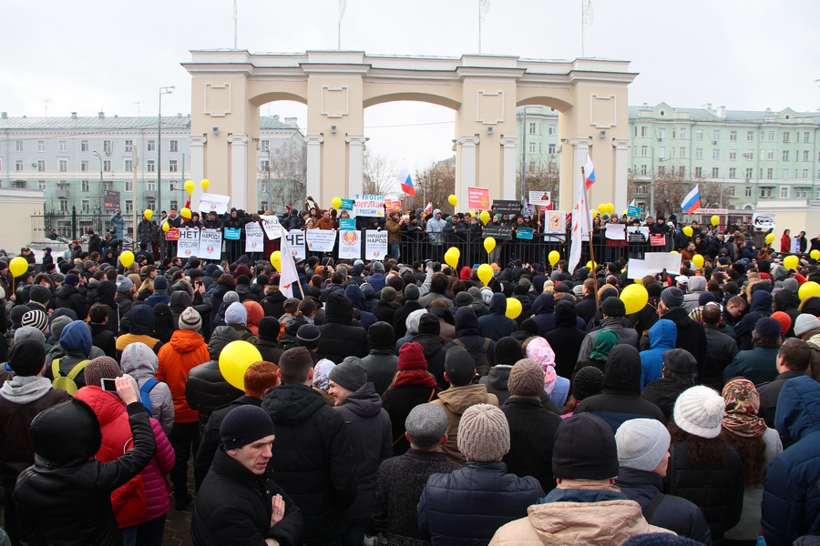 Митинг по призыву Навального в Казани собрал полторы тысячи человек