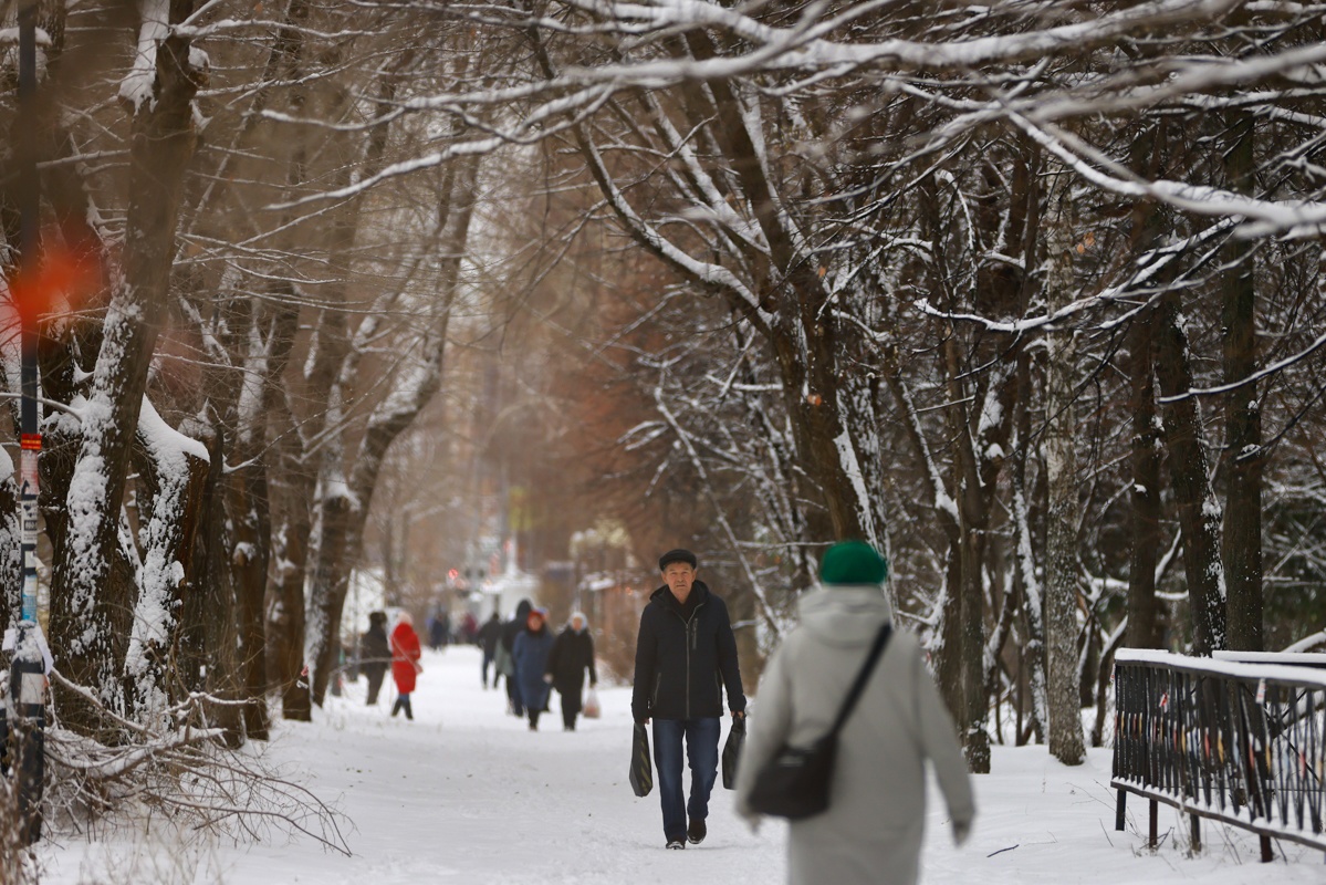 На Казань обрушился снегопад