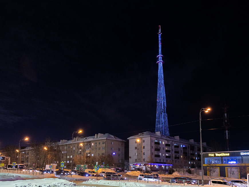 Казанская телебашня загорится праздничной подсветкой на старый Новый год