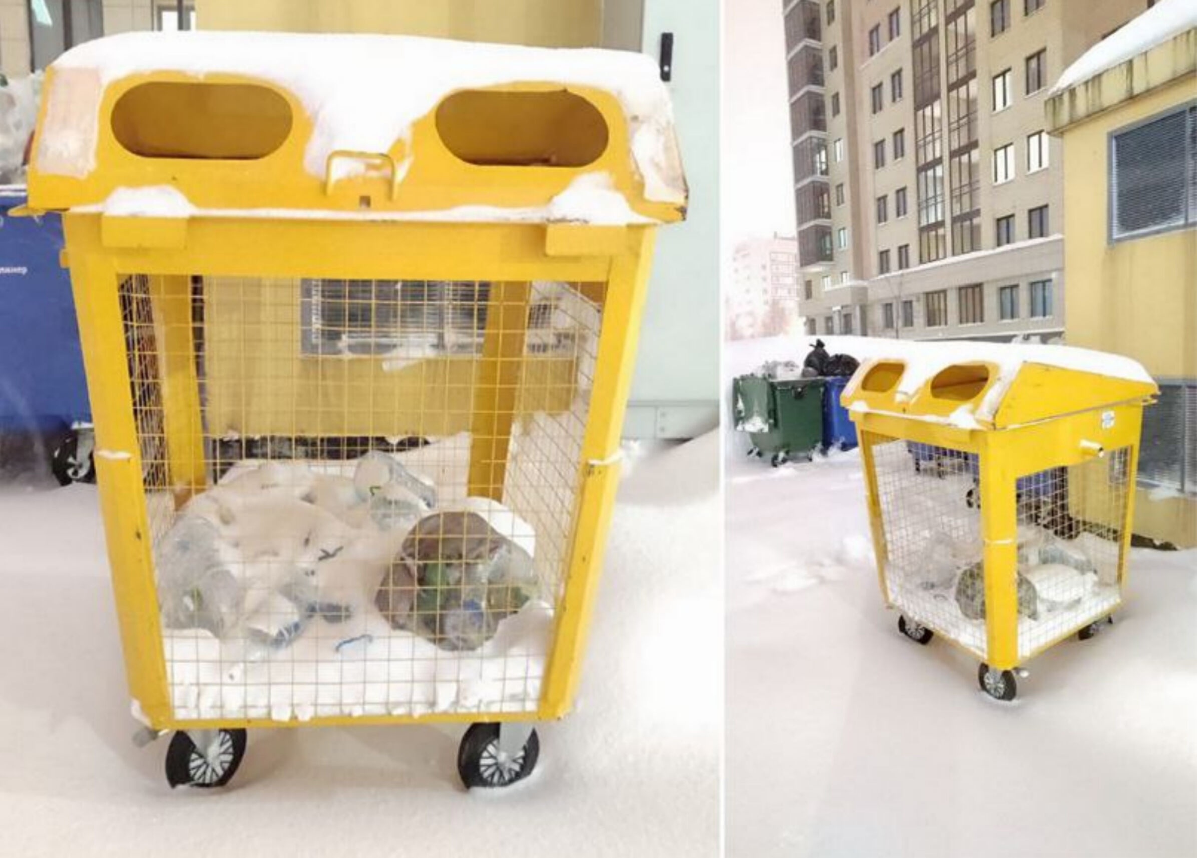 В Деревне Универсиады Казани установили контейнер для раздельного сбора отходов