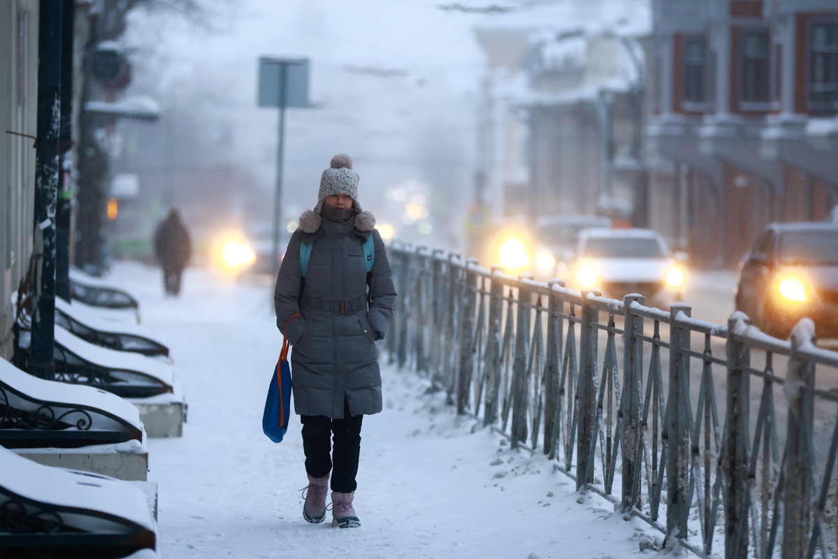 Татарстанцев предупредили о 29-градусных морозах