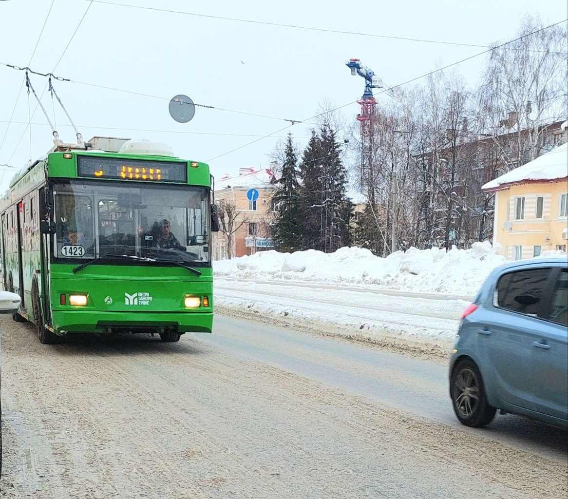 Из-за аварии в Казани временно изменилось движение троллейбусов