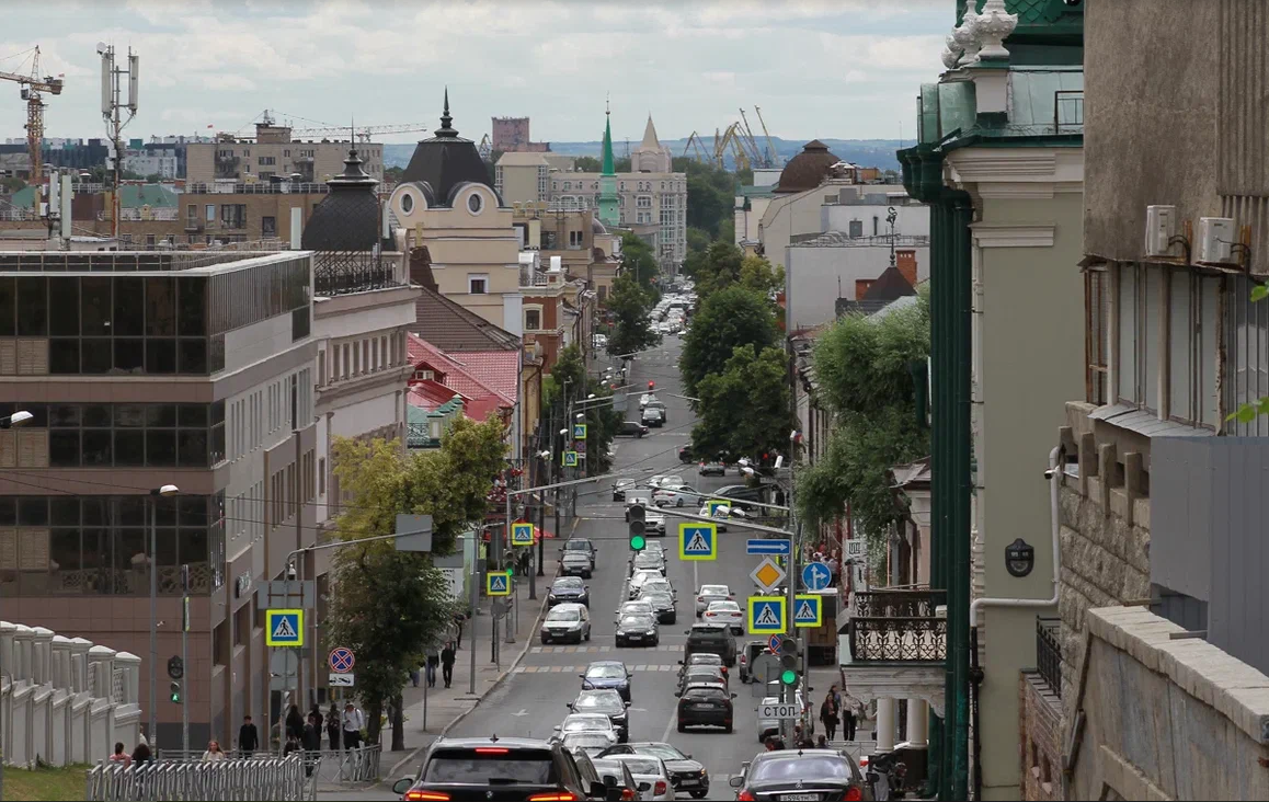 В центре Казани огромные пробки