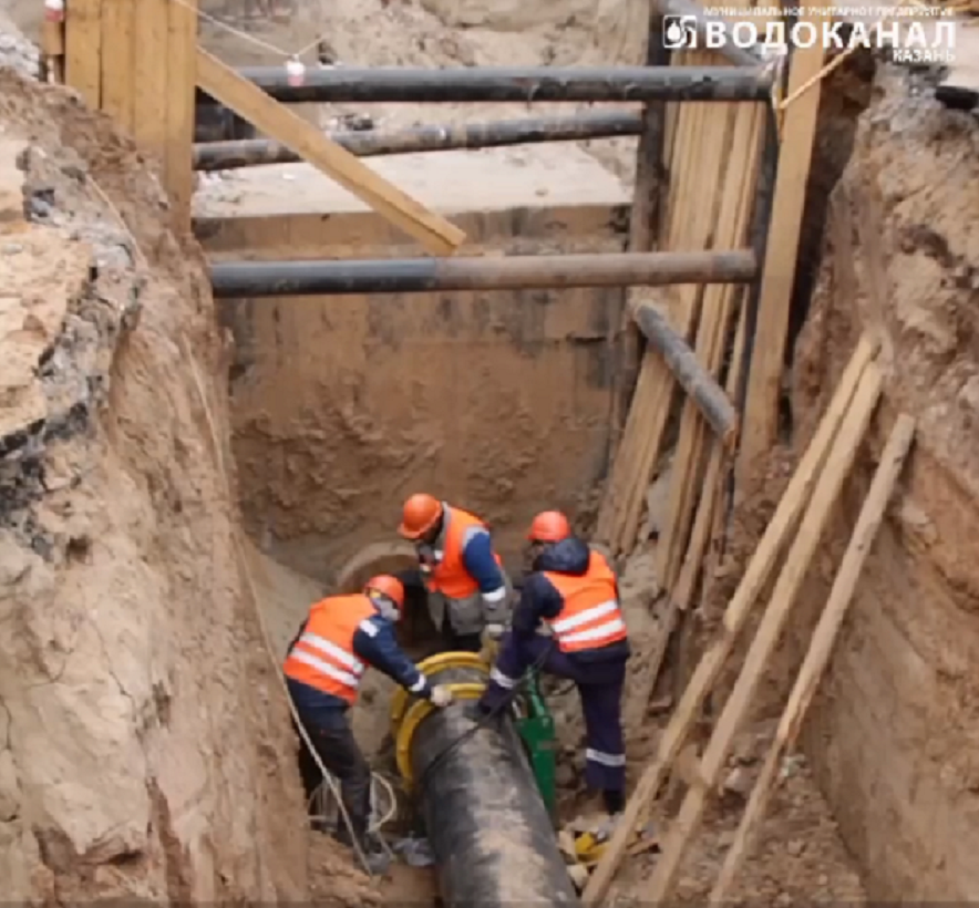 В Советском районе Казани начата реконструкция водопровода