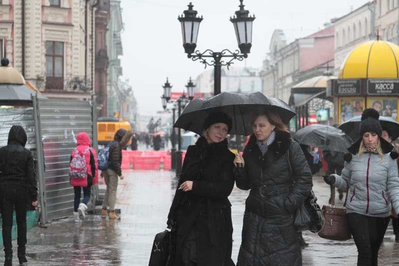 В воскресенье в Казани будет пасмурно и дождливо