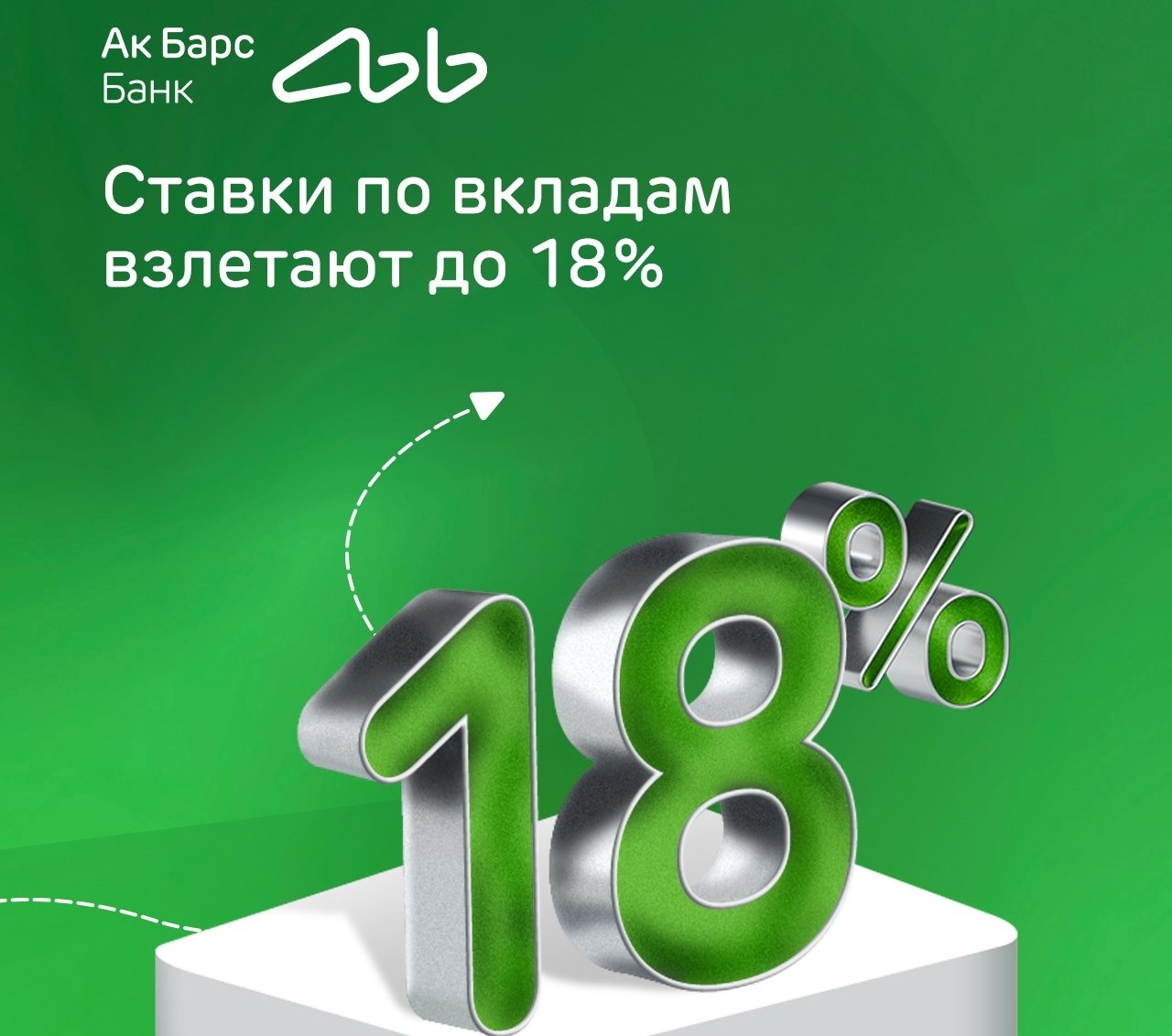 Ак Барс Банк повышает ставку по вкладу «Яркое настроение» до 18% годовых