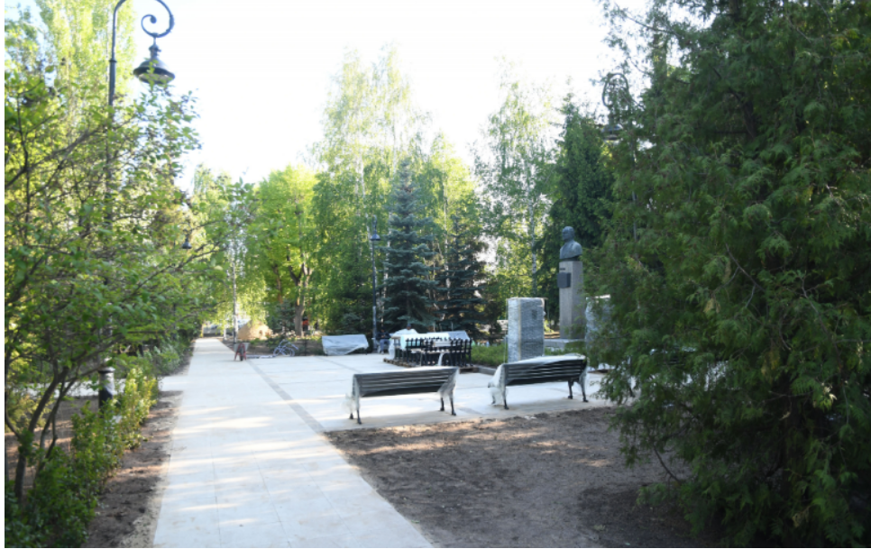 Благоустройство казанского сквера Котельникова закончено