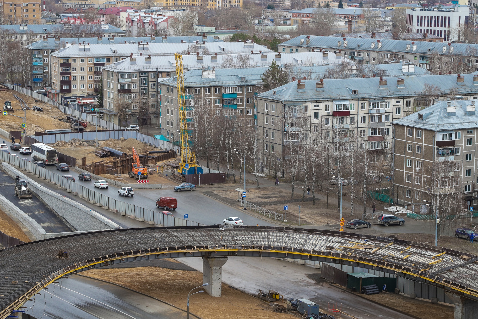 На Горьковском шоссе в Казани частично ограничили движение