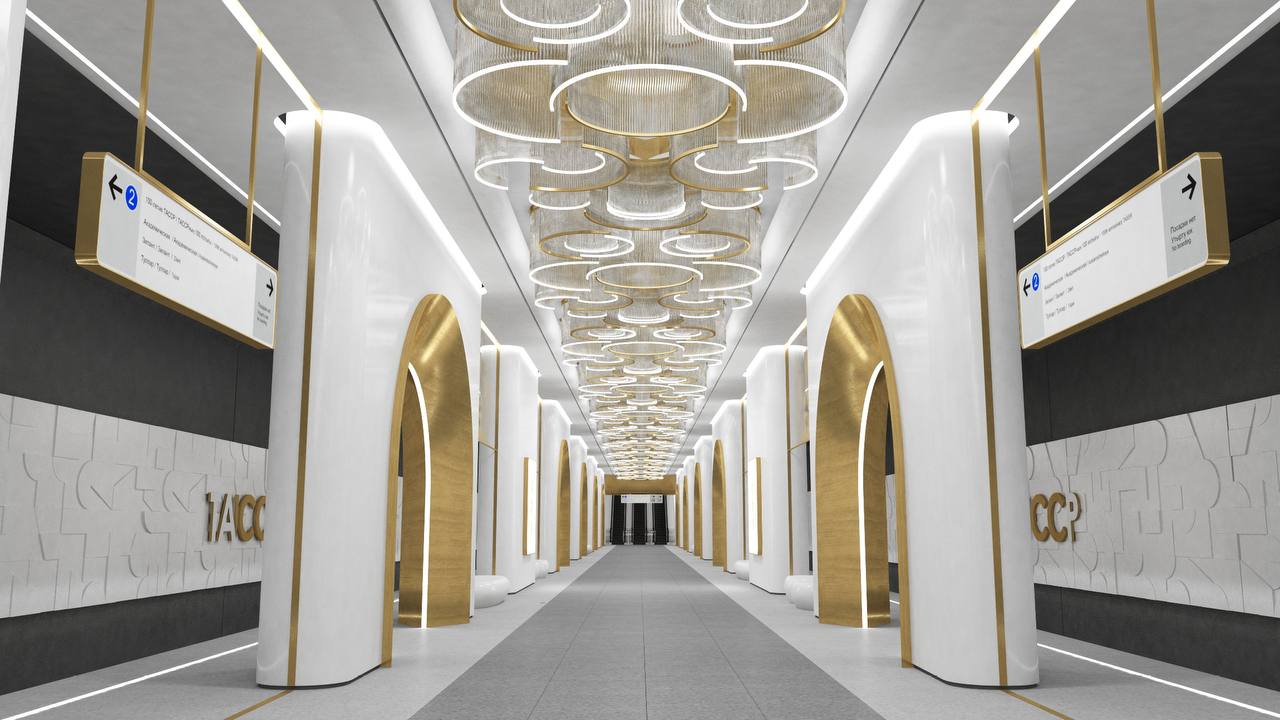 Появились рендеры станции второй ветки метро «100-летия ТАССР»