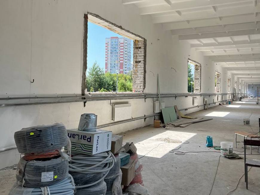 Капремонт легкоатлетического манежа стадиона «Тасма» в Казани выполнен на 52%