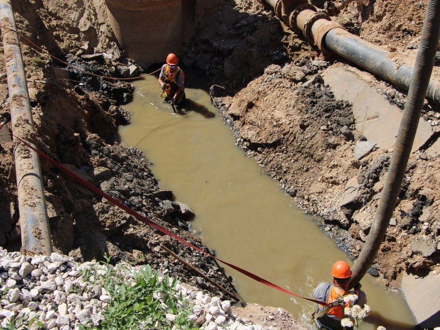 На Дубравной в Казани заменили аварийный участок водопровода