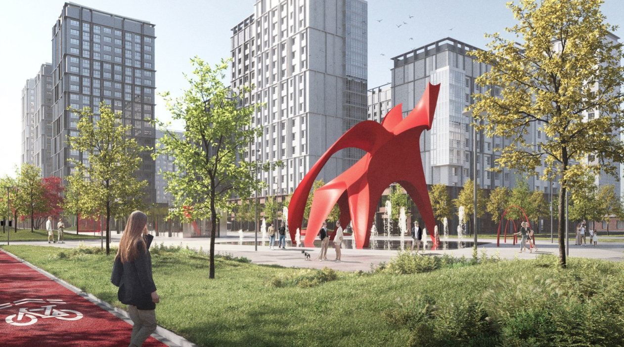 Появились рендеры площади у новой станции метро «Тулпар» в Казани