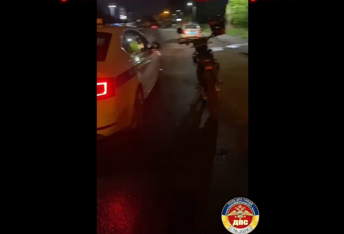 В Казани пьяный водитель питбайка устроил ДТП