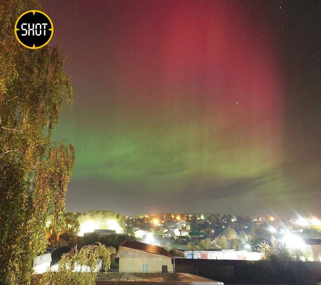 Татарстанцы поделились кадрами северного сияния