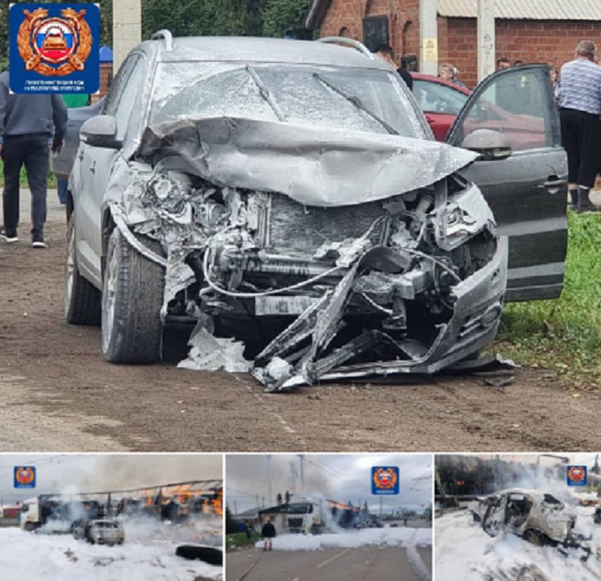 Три человека пострадали при столкновении двух иномарок в Татарстане