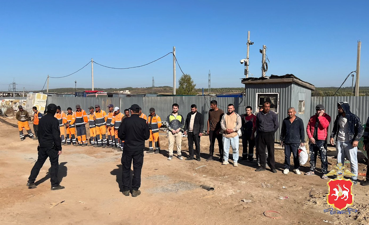 На стройплощадке в Пестречинском районе выявили 9 нелегальных мигрантов