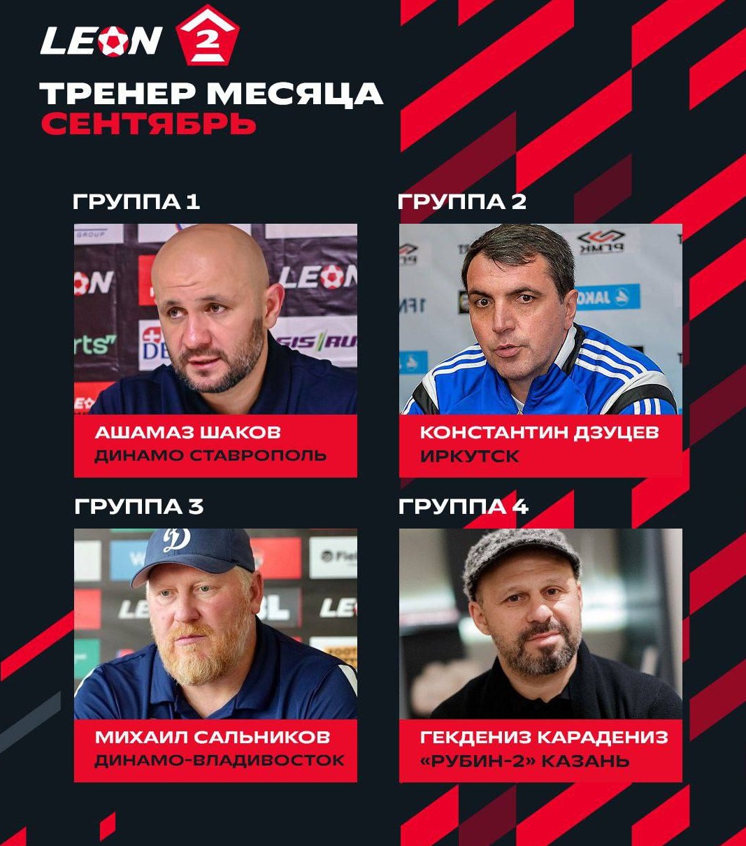 Карадениз признан лучшим тренером сентября