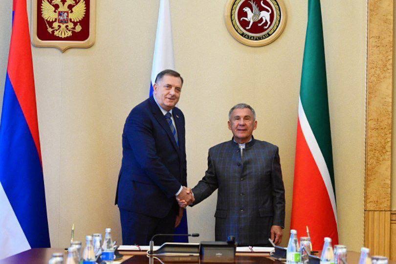 Перед БРИКС Минниханов встретился с президентом Республики Сербской