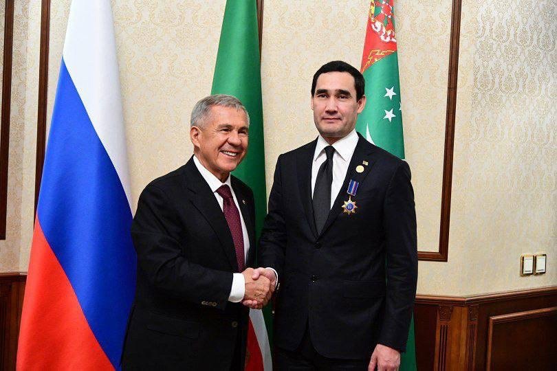 Минниханов провел встречу с президентом Туркменистана