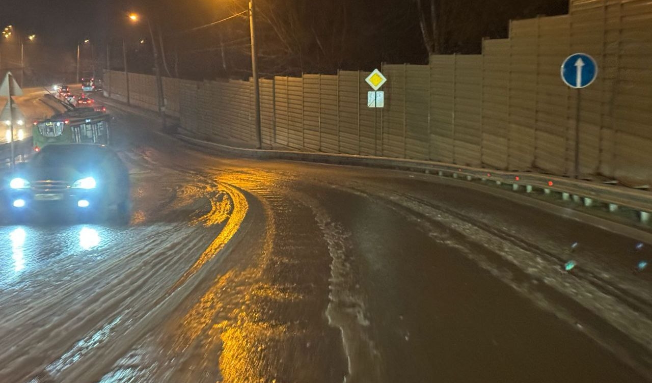 Фермское шоссе затопило в Казани