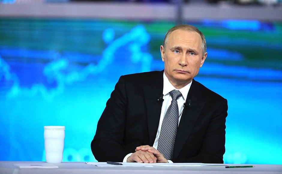 Прямая линия с Путиным пройдет 19 декабря