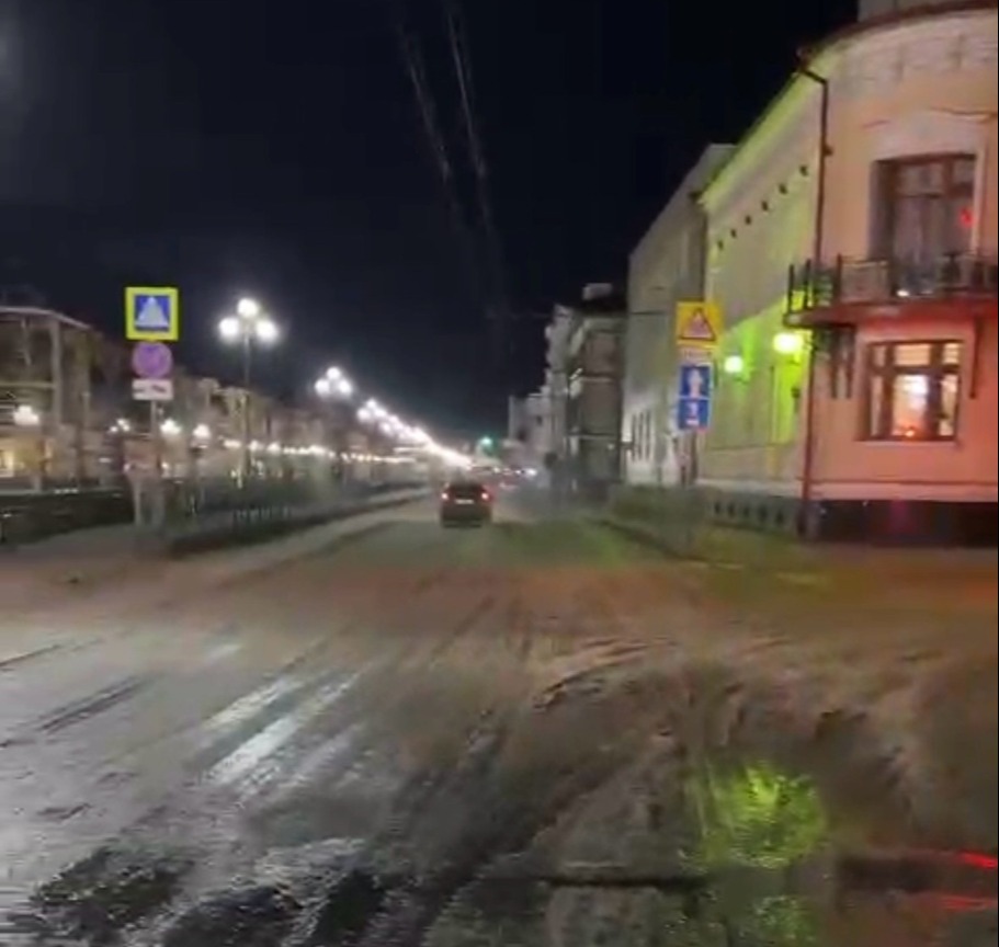 Казанцев предупредили о гололеде в центре города