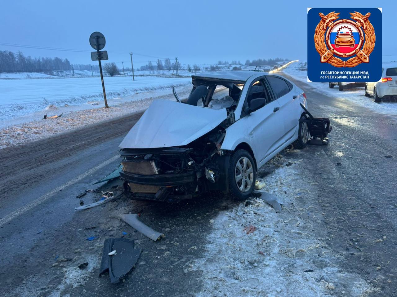 В Лаишевском районе Татарстана в аварии погибли два человека