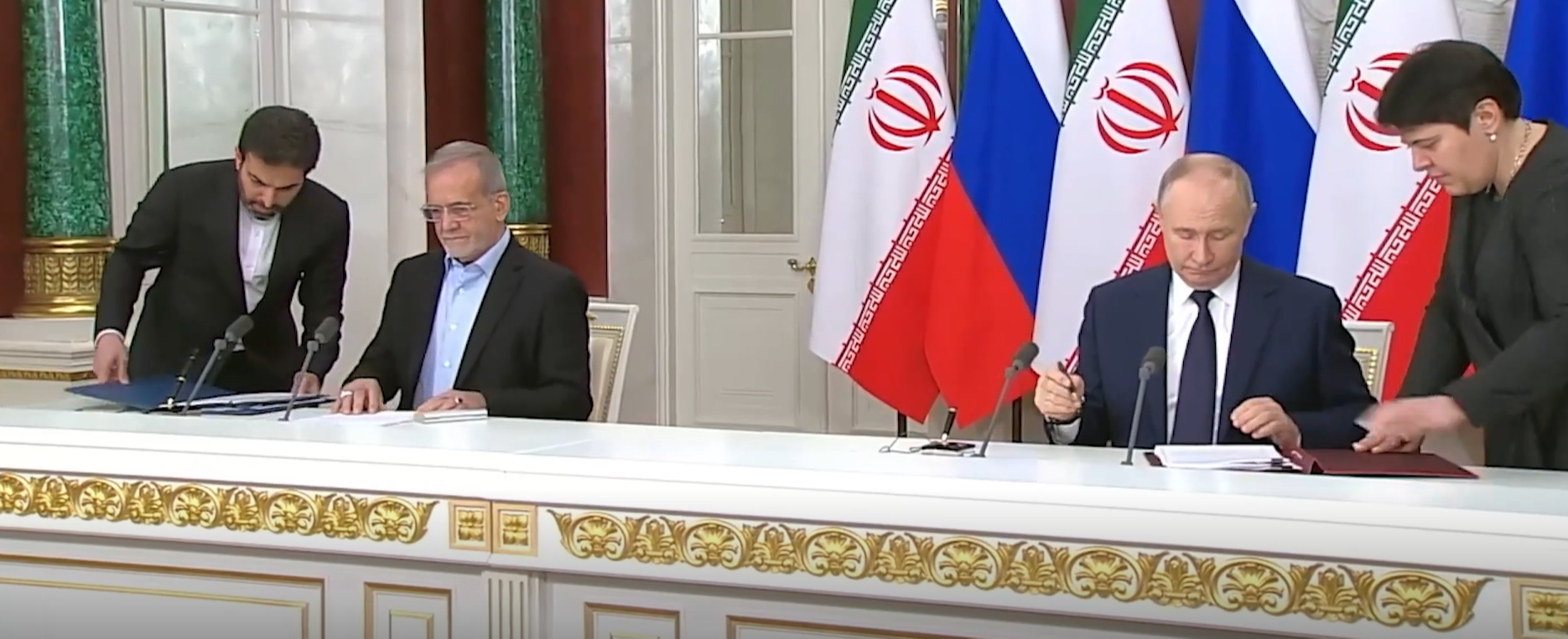 Путин и Пезешкиан подписали договор о стратегическом партнерстве между странами