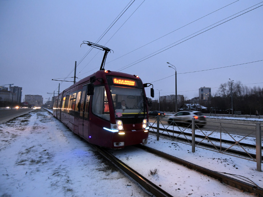 Санкт-Петербург подарил Казани подержанный трехсекционный трамвай