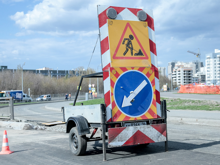 Часть улицы Карагандинской в Казани на сутки перекроют из-за строительных работ