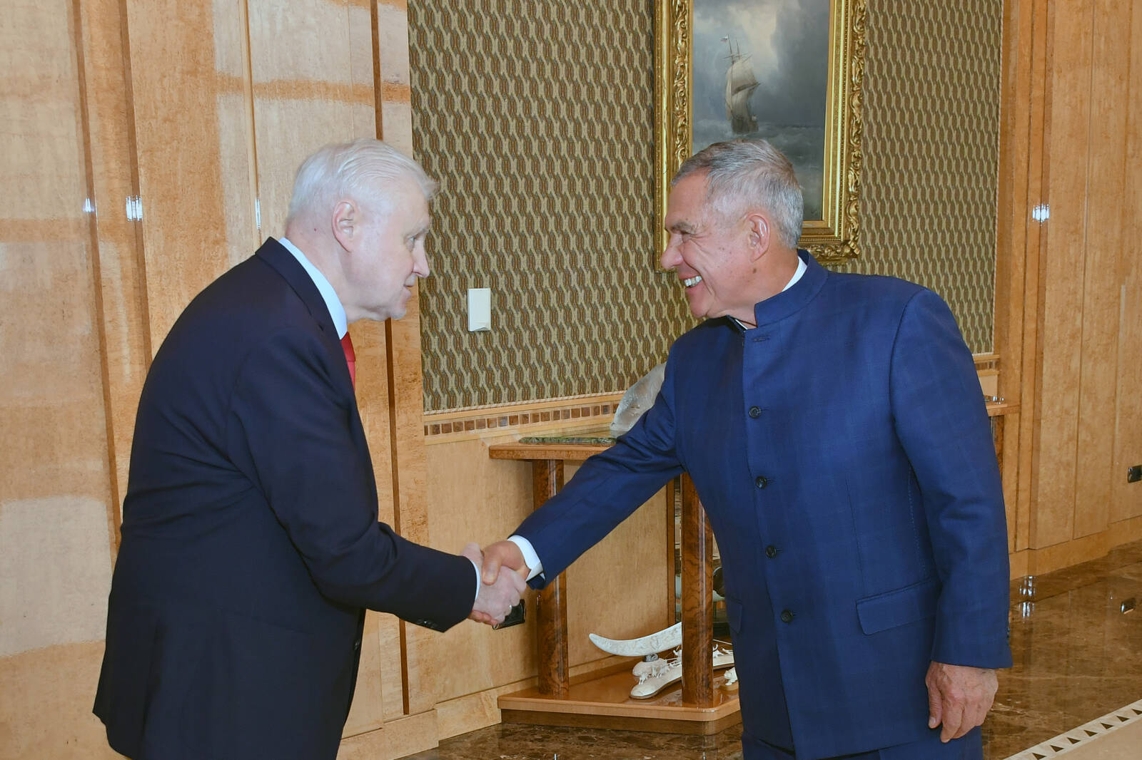 Миронов встретился с Миннихановым, поддержав его кандидатуру на выборах раиса