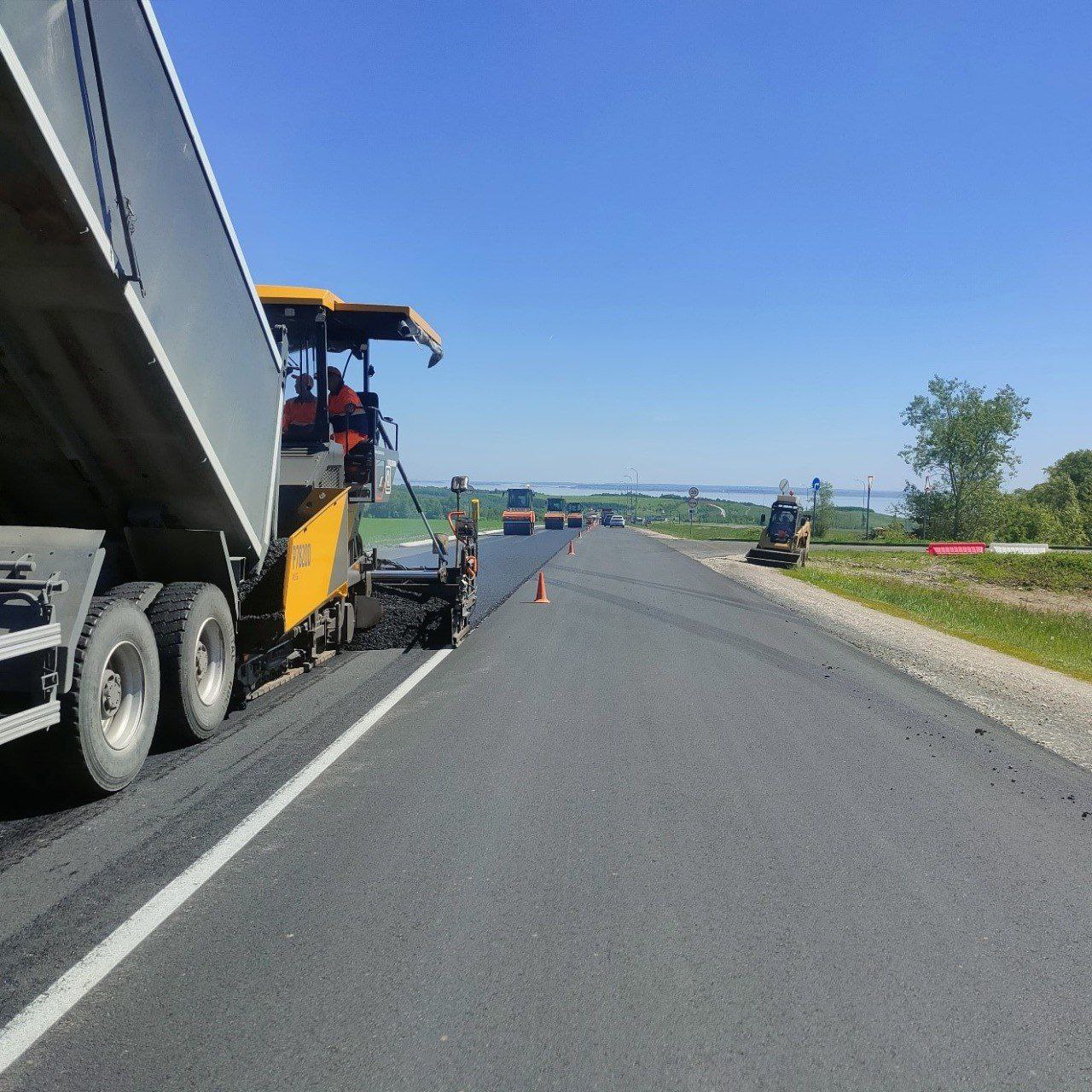 В Татарстане ремонтируют дорогу Сорочьи Горы — Шали