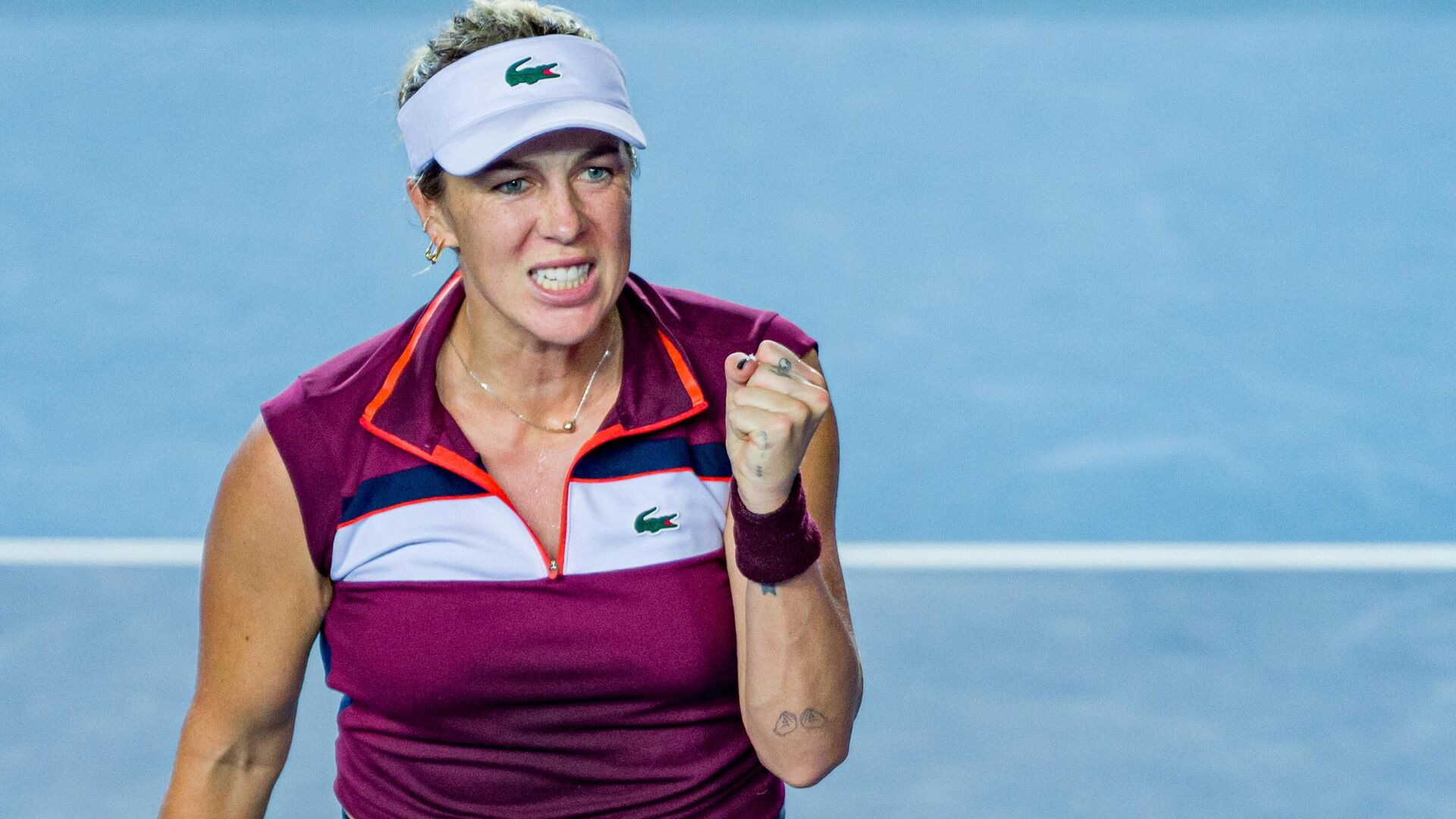 Анастасия Павлюченкова выиграла матч, отыграв пять матчболов подряд