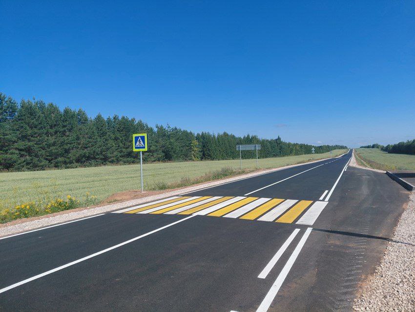 В Татарстане отремонтировали дорогу Казань - Ульяновск - Камское Устье