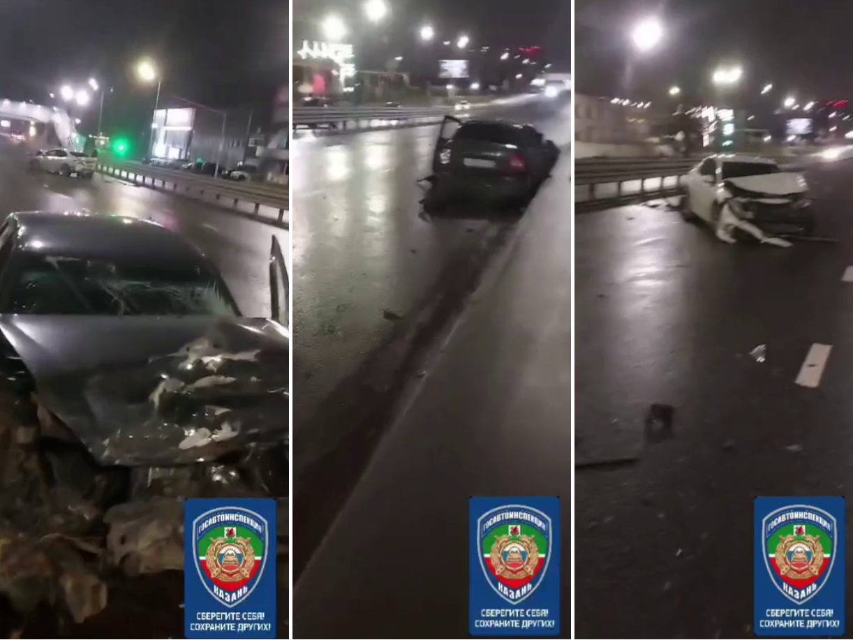 На Горьковском шоссе «Приора» врезалась в «Камри» — пострадали шестеро