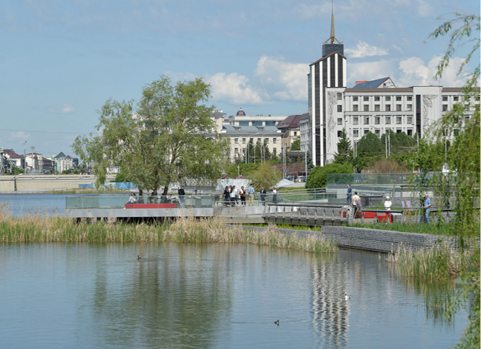 Благоустройство набережной озера Нижний Кабан приостановили из-за нехватки денег