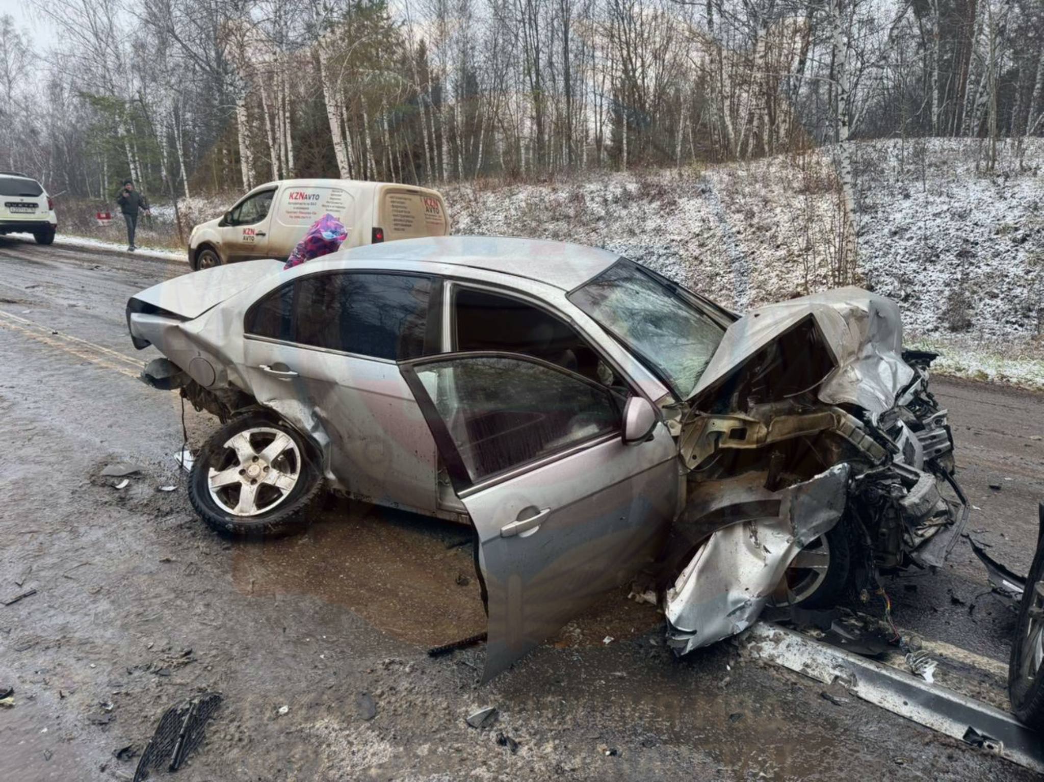 Женщина погибла в ДТП с четырьмя авто в Татарстане из-за водителя Mercedes