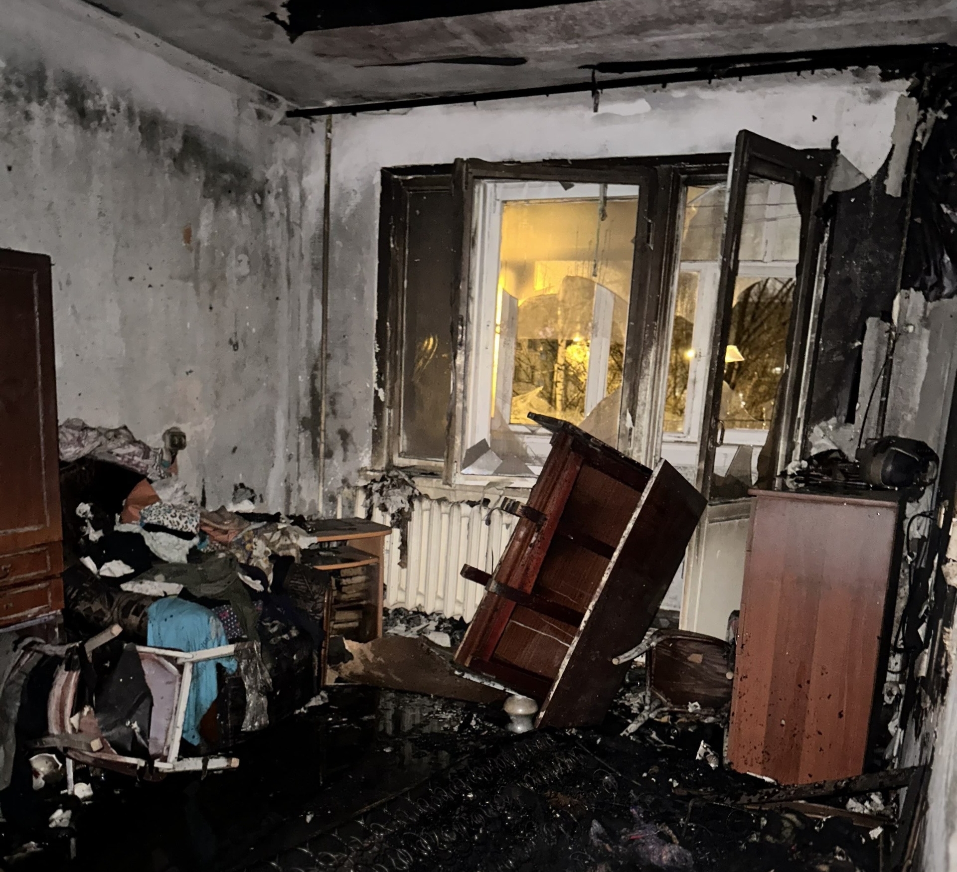 Мужчина сгорел на пожаре в Казани