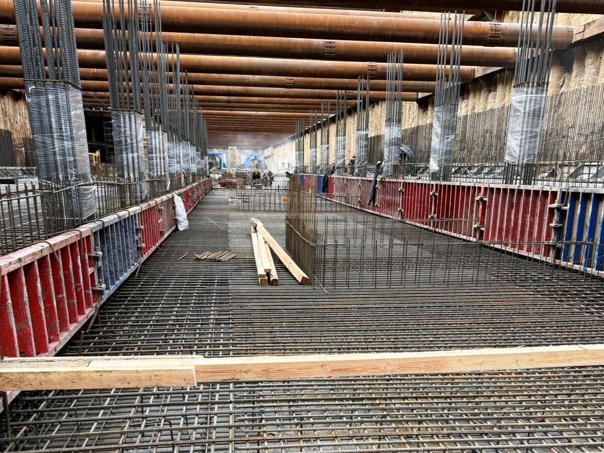 Первый участок второй линии казанского метро готов почти наполовину