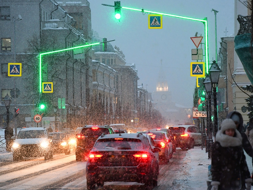 В Казани «поумнели» еще 14 светофоров: их подключили к ИИ