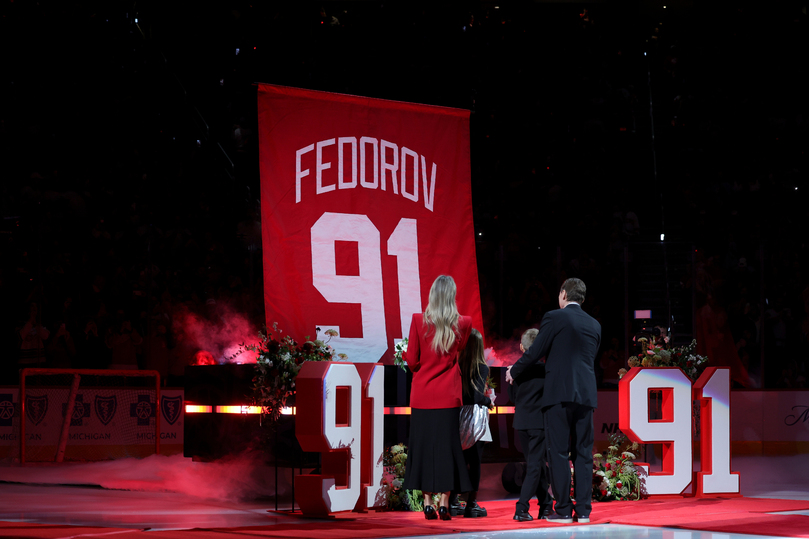 «Детройт» вывел из обращения 91-й номер Сергея Федорова