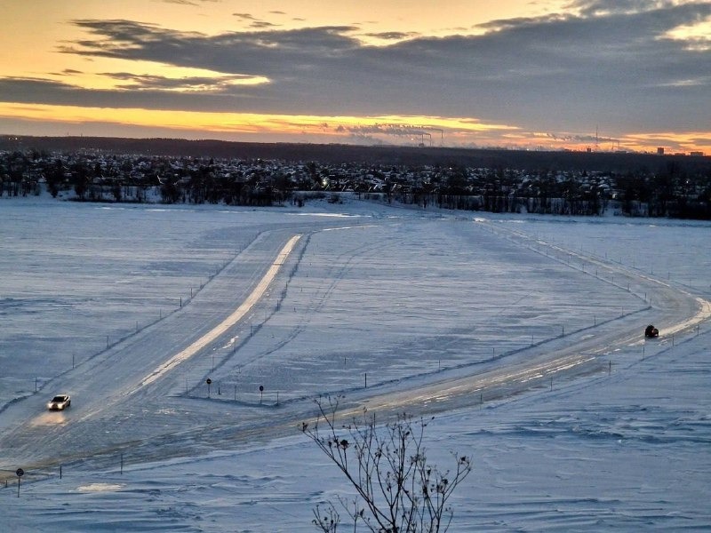 В Татарстане открыли первую в этом сезоне ледовую переправу