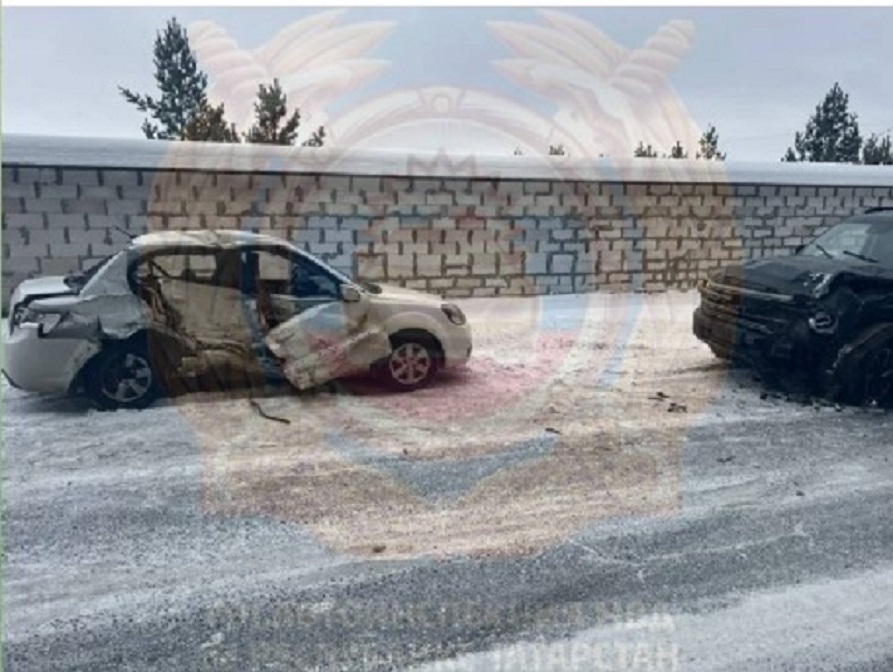 Один человек погиб и один пострадал при столкновении иномарок в Татарстане