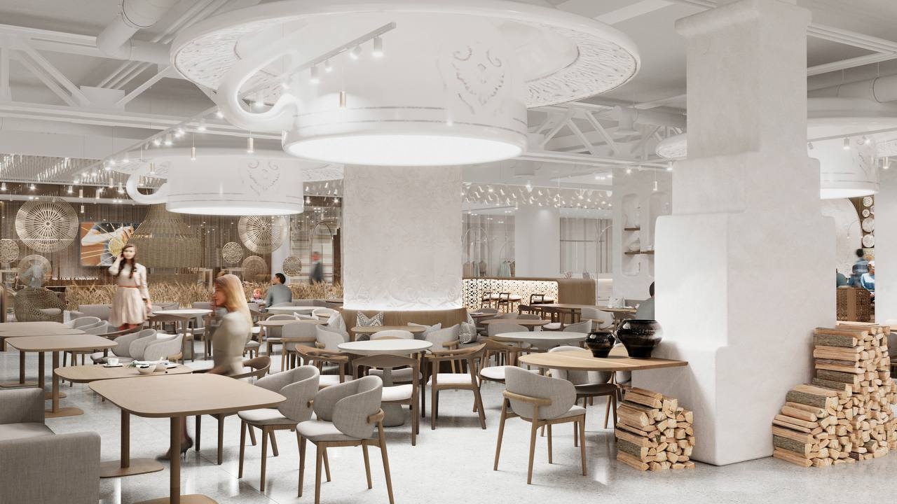 Казанский архитектор Елена Валеева раскрыла дизайн зоны национальной кухни в ЦУМ