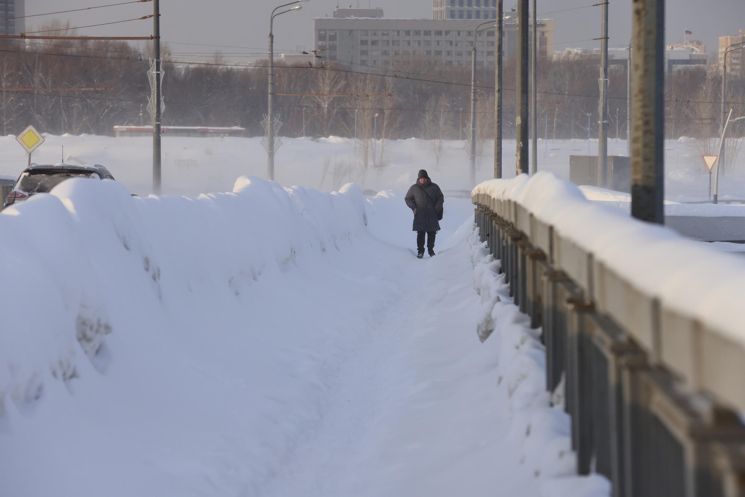 Аномальный снегопад в Казани: за месяц в городе было 144 процента от нормы