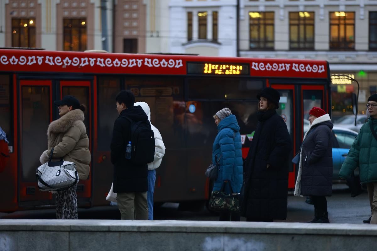 Автобус №22 в Казани не доезжает до остановки «Травмпункт» из-за снега