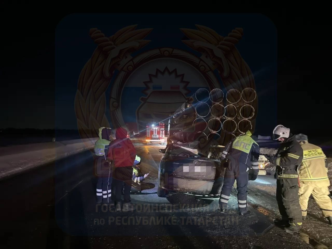 Водитель Toyota погиб в лобовом столкновении с грузовиком в Елабужском районе