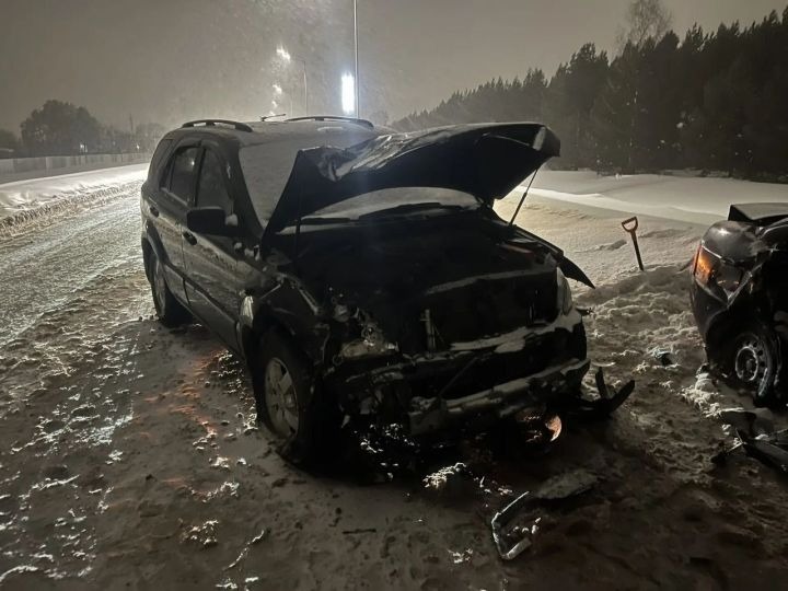 В Елабужском районе в лобовом столкновении «Лады» и Kia погиб водитель